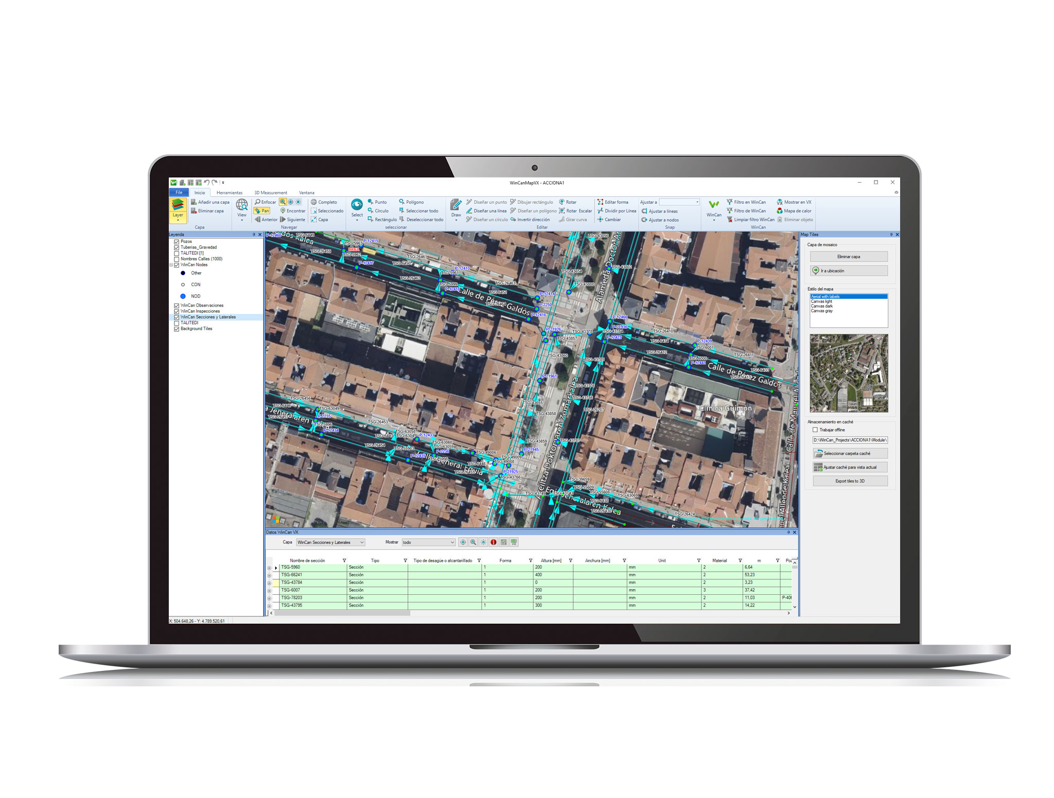 Importieren Sie Ihre Assets aus GIS